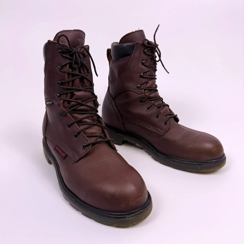 Red Wing 914 SuperSole 2.0 Work Boots Men's 10 D Gore-Tex Waterproof USA Made